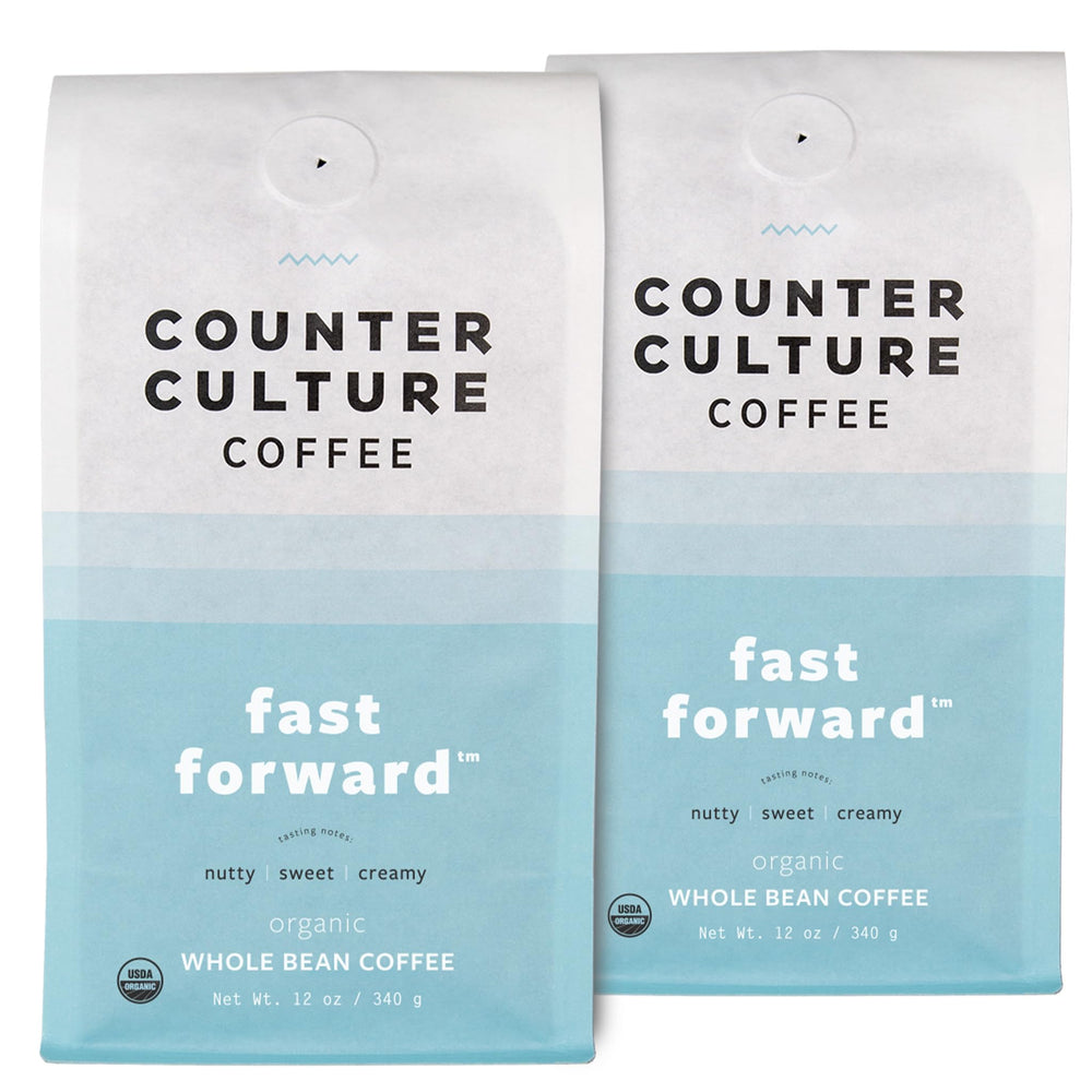 Counter Culture Coffee whole bean bag ready for fresh grind and aroma.