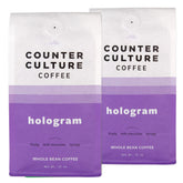 Counter Culture Coffee whole bean bag with hologram packaging for premium home brewing