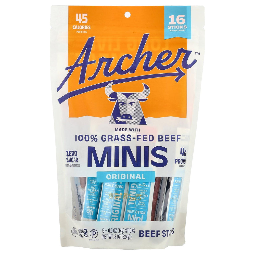 Country Archer mini beef sticks original pack for convenient on the go protein.