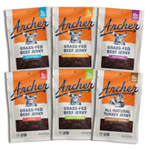 Country Archer variety-pack pack-shot showing six flavor options for on-the-go protein.