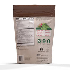 Country Farms Super Greens Chocolate scoop allows convenient, measured servings in smoothies or water