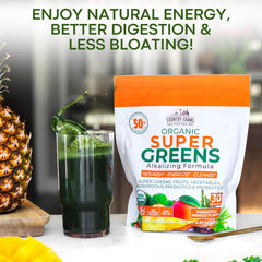 Country Farms Super Greens pineapple-mango spoon-mix ready for quick daily prep.