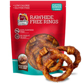 Country Kitchen rawhide-free ring chews with real beef for easy enjoyment.