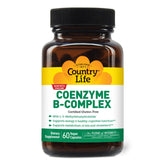 Country Life Coenzyme B-Complex bottle front promotes daily energy support
