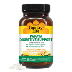Country Life Papaya Digestive Support wafers after meals for better digestion