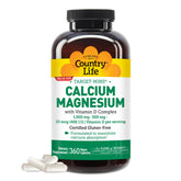 Country Life Target-Mins bottle shows calcium magnesium vitamin D label for calcium availability.