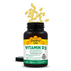 Close-up of Vitamin D3 softgels highlighting high potency and smooth texture