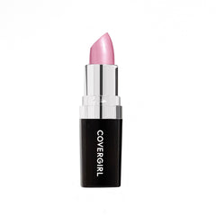 CoverGirl Continuous Color Lipstick Iceblue Pink swatch for lasting color and daily wear.