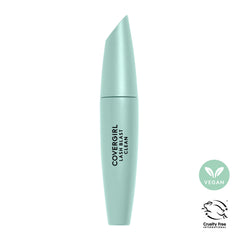 Close-up of lashes showing tenfold volume from mascara.