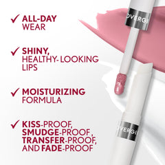 COVERGIRL Outlast Lip Color 010 Sugey Girl packaging displays cruelty-free promise.
