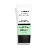 CoverGirl Primer bottle pump showing redness-neutralizing formula for even tone.