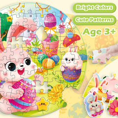 Covsen Easter puzzle flowers and baskets for bright, engaging activities.