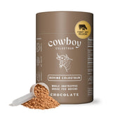 Cowboy Colostrum first-day milking visual, potency for gut and immune support.