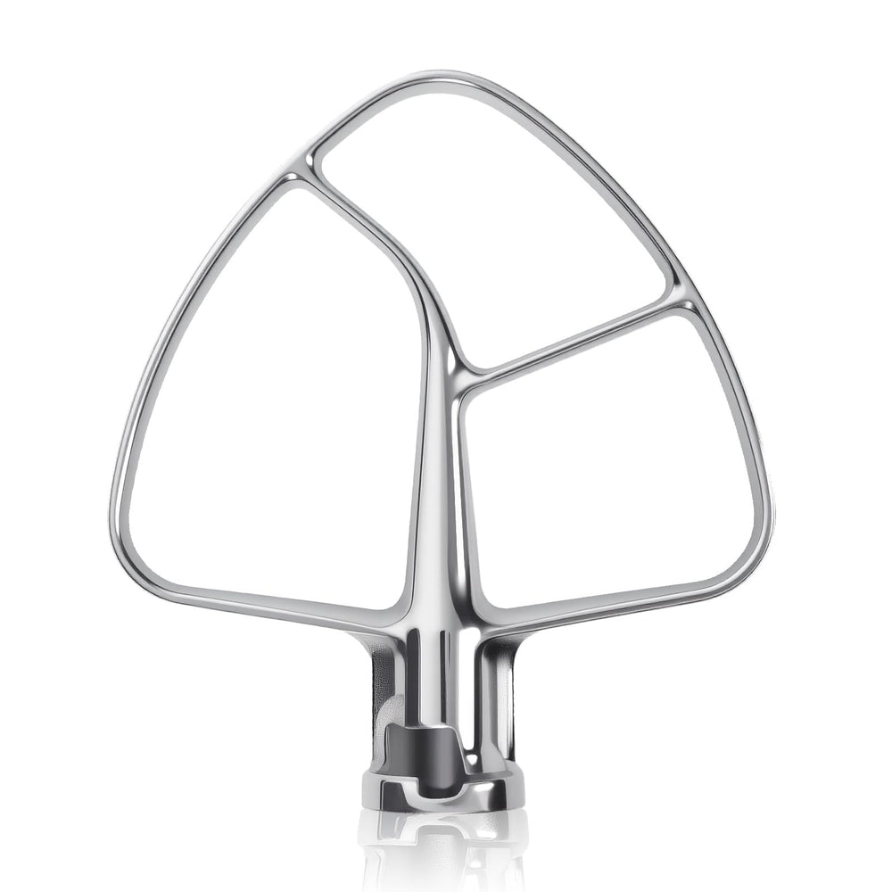 Cowbright K45B flat beater in stainless steel for consistent mixing.