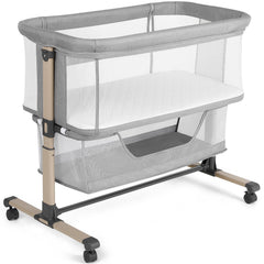 Cowiewie bassinet bedside sleeper beside bed for quick access at night