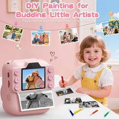 Coxlame Kids Camera Instant Print with 64GB card and packaging included.