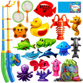 CozyBomB magnetic fishing toys game set with colorful fish for imaginative play.