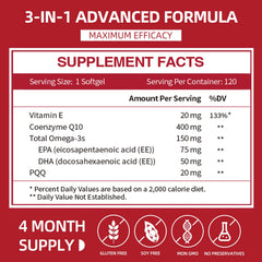 Cozynol CoQ10 softgels capsules closeup highlights oil-based delivery for absorption.