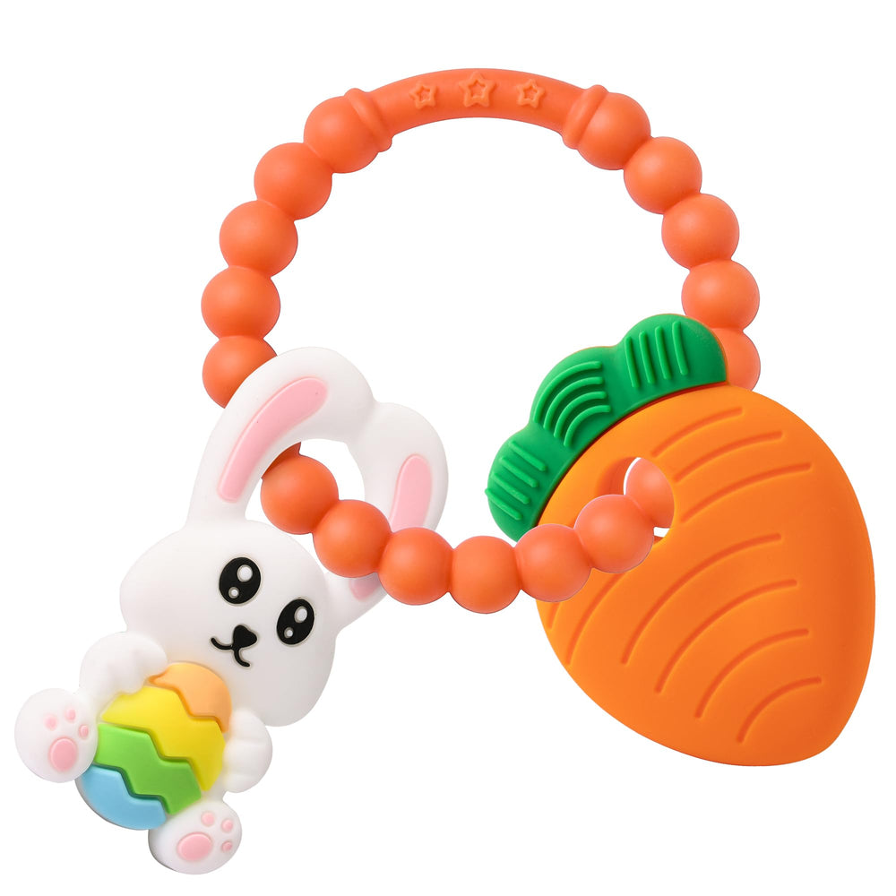 Cozzymore Easter eggs teether for tiny hands with safe chew surface