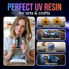 Craft Resin UV resin bottles clear close-up showing crystal-clear formula for projects