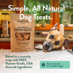 Ingredients close-up showing grain-free, simple formula in Crafted by Humans treats