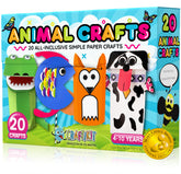 Craftikit 20-animal crafts packaged for mess-free fun