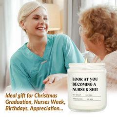Craftique Nurse Candle lavender scent for relaxing evenings and stress relief at home.