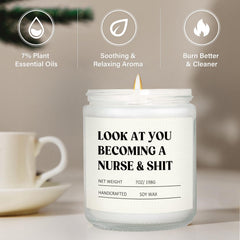 Craftique Nurse Candle made with natural soy wax for clean, long-lasting fragrance.