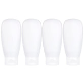 Craftisan travel bottles set front view shows compact TSA-friendly containers for easy packing.