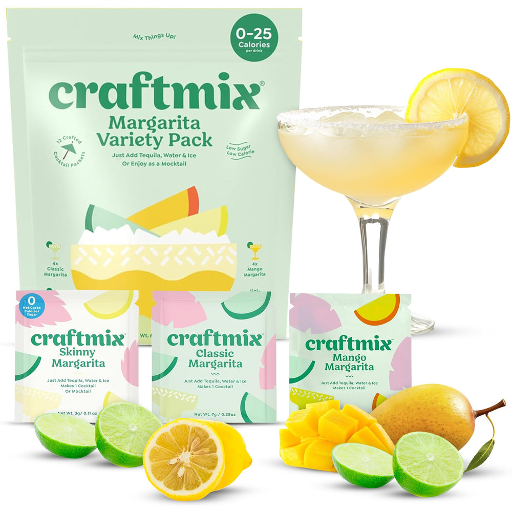 Craftmix Mango Margarita packet for quick, tropical drinks at home.