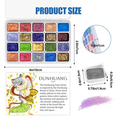 CraftyManor Pearlescent Watercolors Swatches show fade-resistant shimmer and color variety.