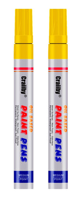 Craiiby yellow paint marker cap with snap-on design for quick use