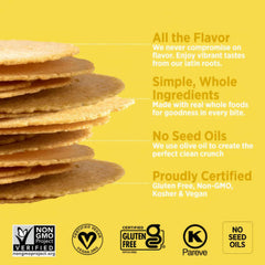 Craize Sweet Corn Crisps for dipping with salsa or guacamole