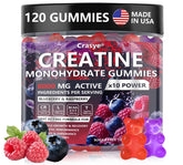 Crasye Creatine Gummies bottle front for daily workout support