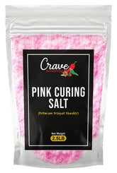 Crave Pink Curing Salt #1 bag 2.5 lb ready for home bacon curing