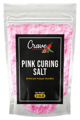 Crave Pink Curing Salt #1 bag 2.5 lb ready for home bacon curing