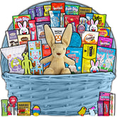 CRAVEBOX Blue Easter Basket contents displayed for easy gifting and family sharing.