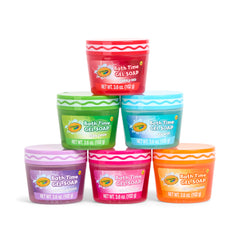 Crayola Bath Time Slime multi-color pack highlights fun textures while washing.