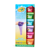 Crayola Bath Time Slime red bottle offers playful cleansing during bath time.