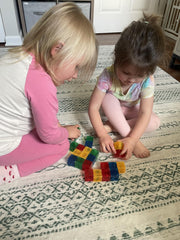 Crayola Bold PIP Cubes magnetic connectors enabling versatile, modular designs for learning and play.