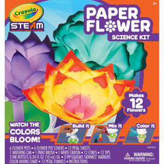 Crayola Paper Flower Science Kit color-changing flowers invite tactile exploration and visual learning.