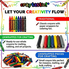Craytastic crayons are non-toxic, lead-free, and ASTM compliant.
