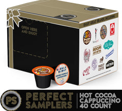 Crazy Cups cappuccino-pods-closeup highlights rich crema and smooth vanilla caramel flavors.