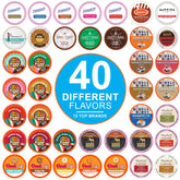 Crazy Cups variety-pack 40-count K-Cups for quick, flavorful mornings.