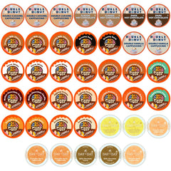 Crazy Cups variety-pack-front-display shows a 40-count gift set for Keurig brewers.