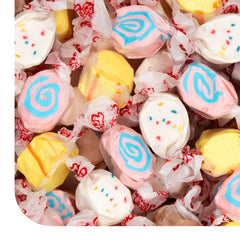 CRAZYOUTLET Salt Water Taffy 1lb bag with assorted flavors, ideal for gifting.