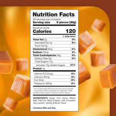 CrazyOutlet vanilla caramel candy in a 150-count container for offices and events.