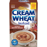 Cream of Wheat Instant Maple Brown Sugar packets ready for a quick breakfast