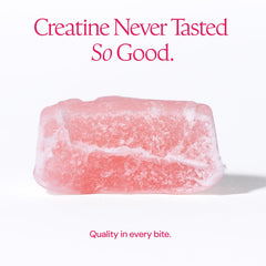 Create Creatine Monohydrate Gummies label emphasizes Creapure high-purity creatine