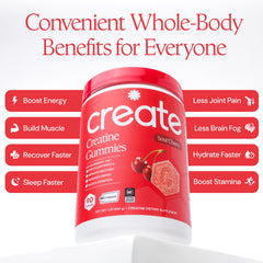Create vegan non-GMO gluten-free gummies showcase dietary-friendly athletic support.